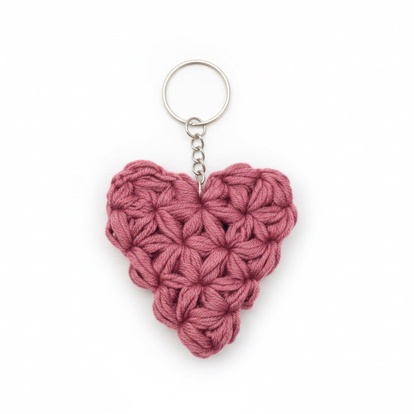 Jasminhjerte nøkkelring/charm
