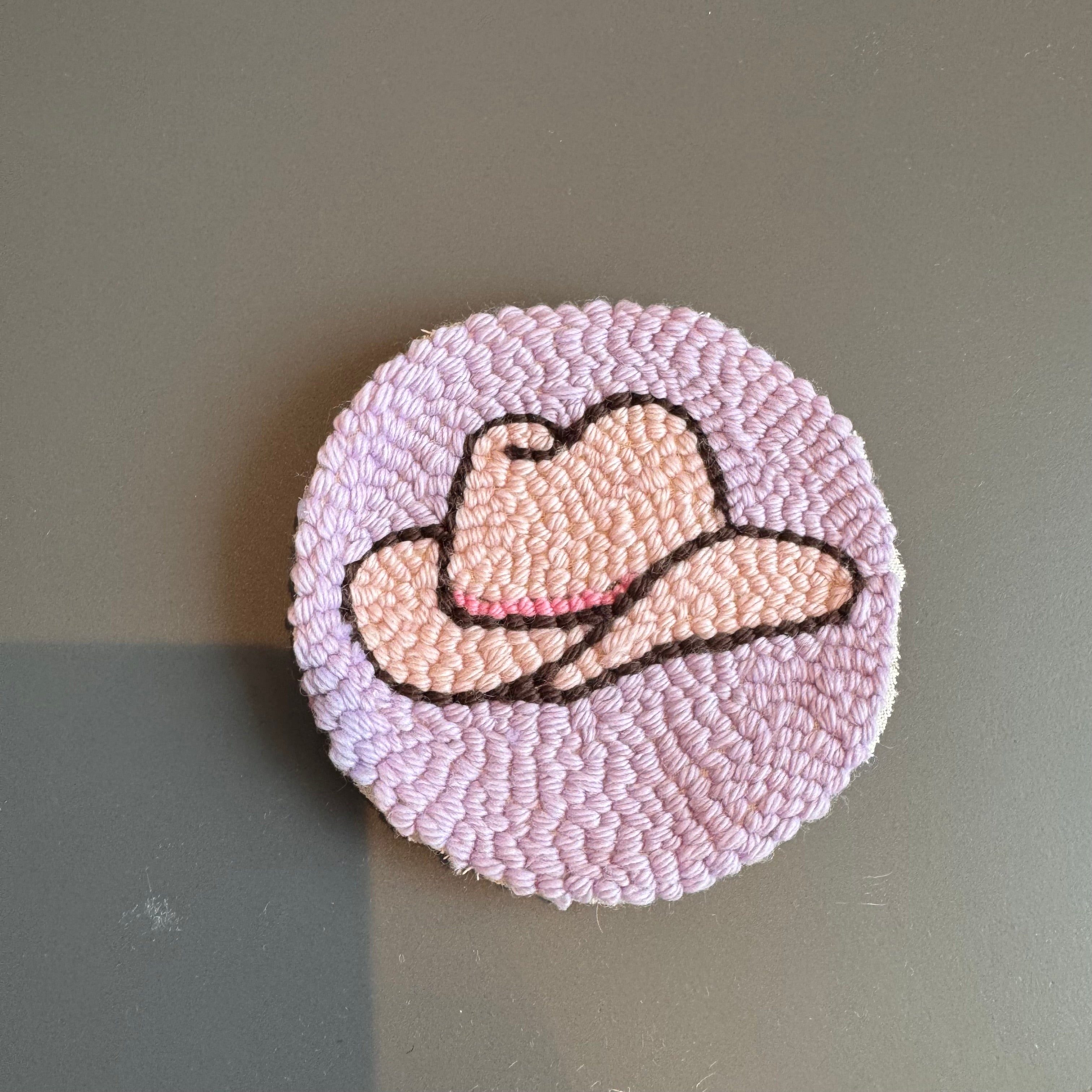 Punchneedle Drikkebrikke