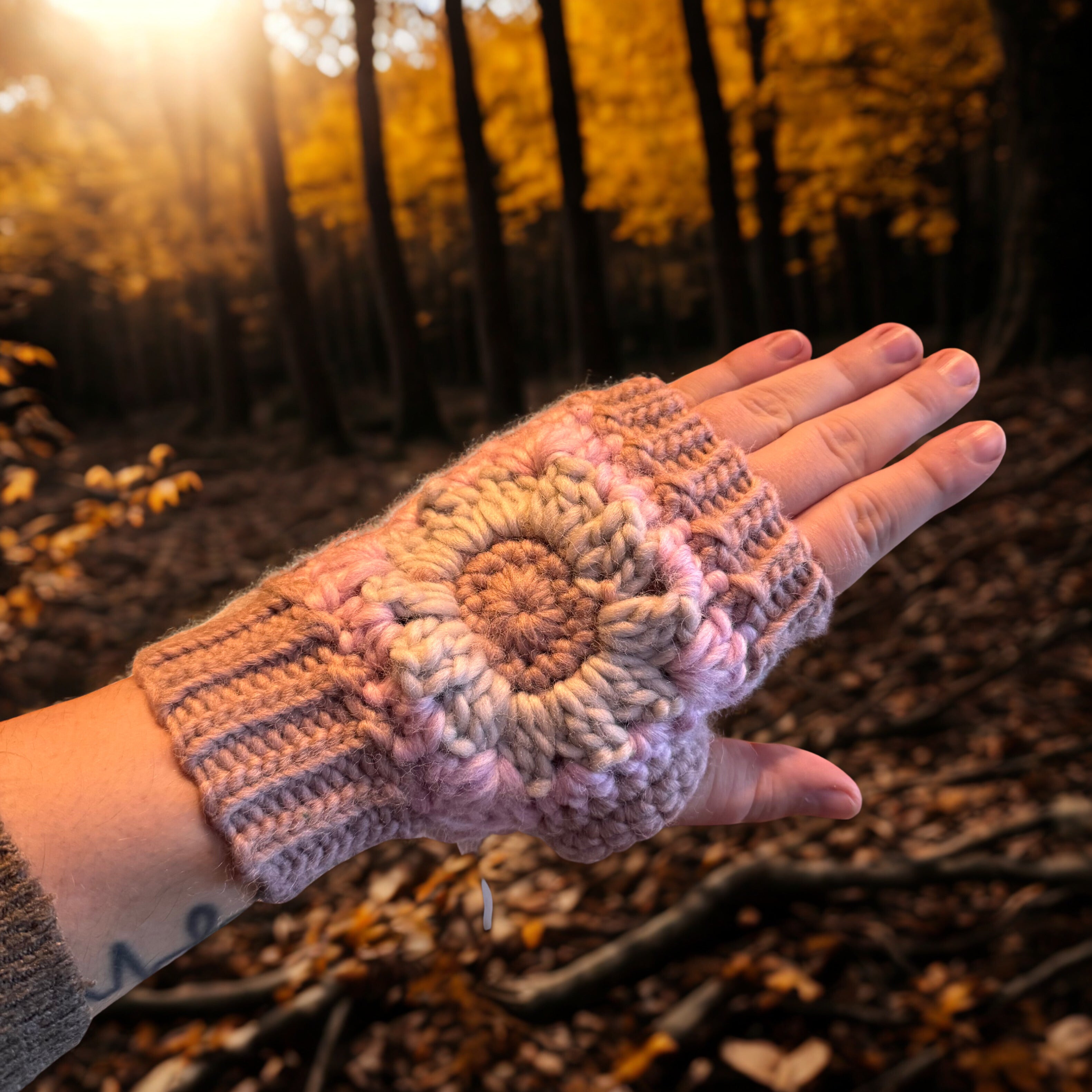 Blomstervotten uten fingre