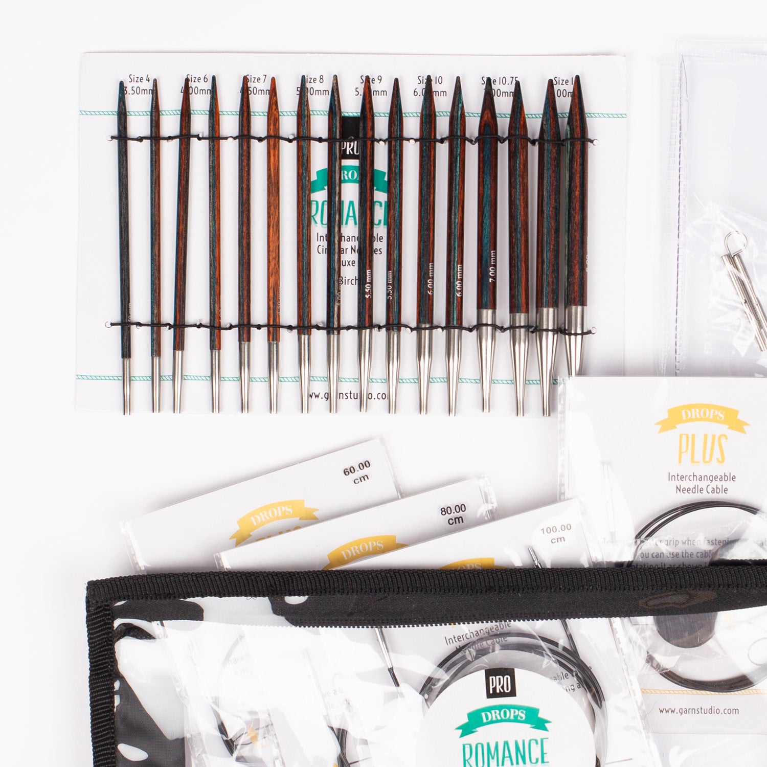 Utskiftbare rundpinner - deluxe sett