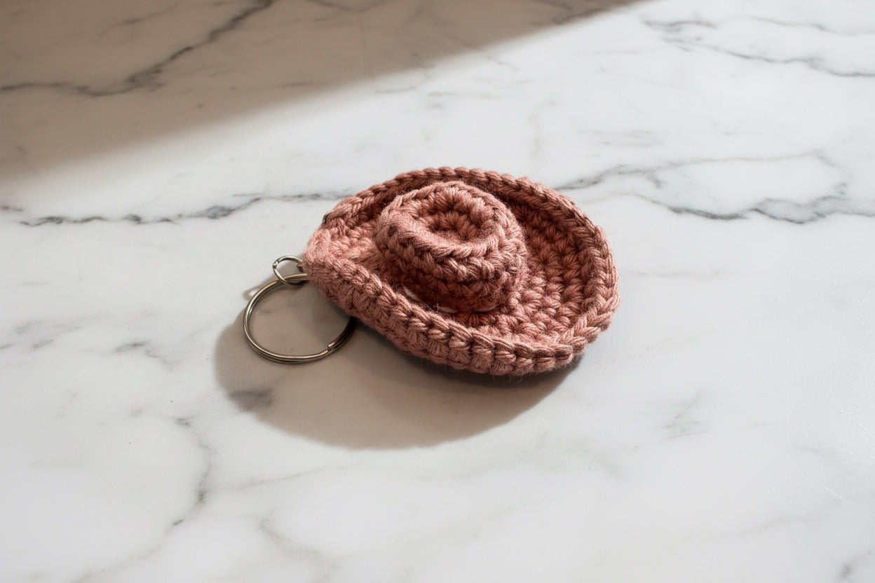Cowboyhatt nøkkelring/charm