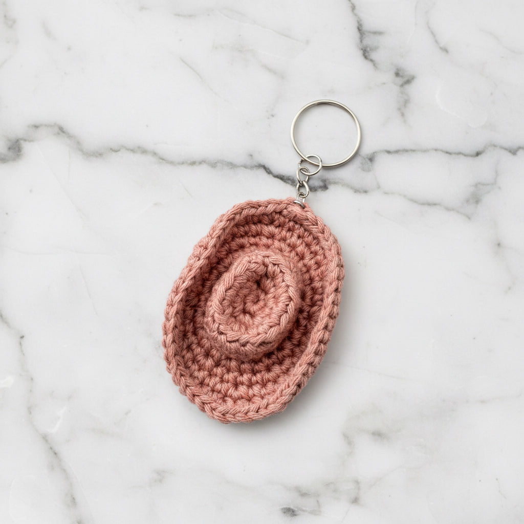 Cowboyhatt nøkkelring/charm