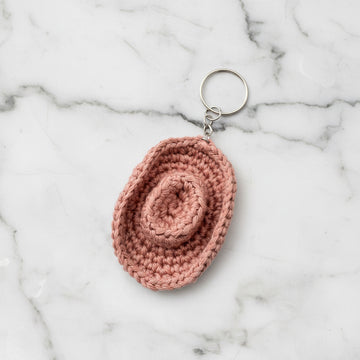 Cowboyhatt nøkkelring/charm