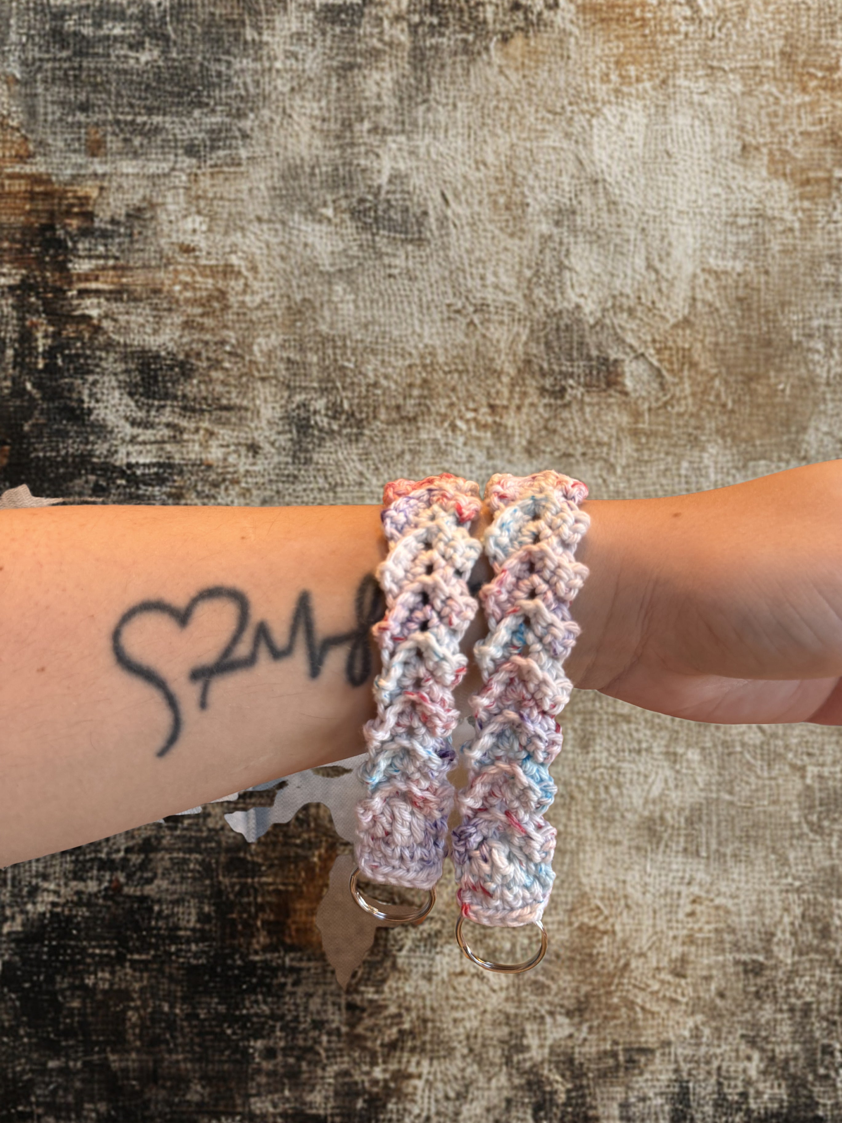 Wristlet nøkkelring/bagcharm