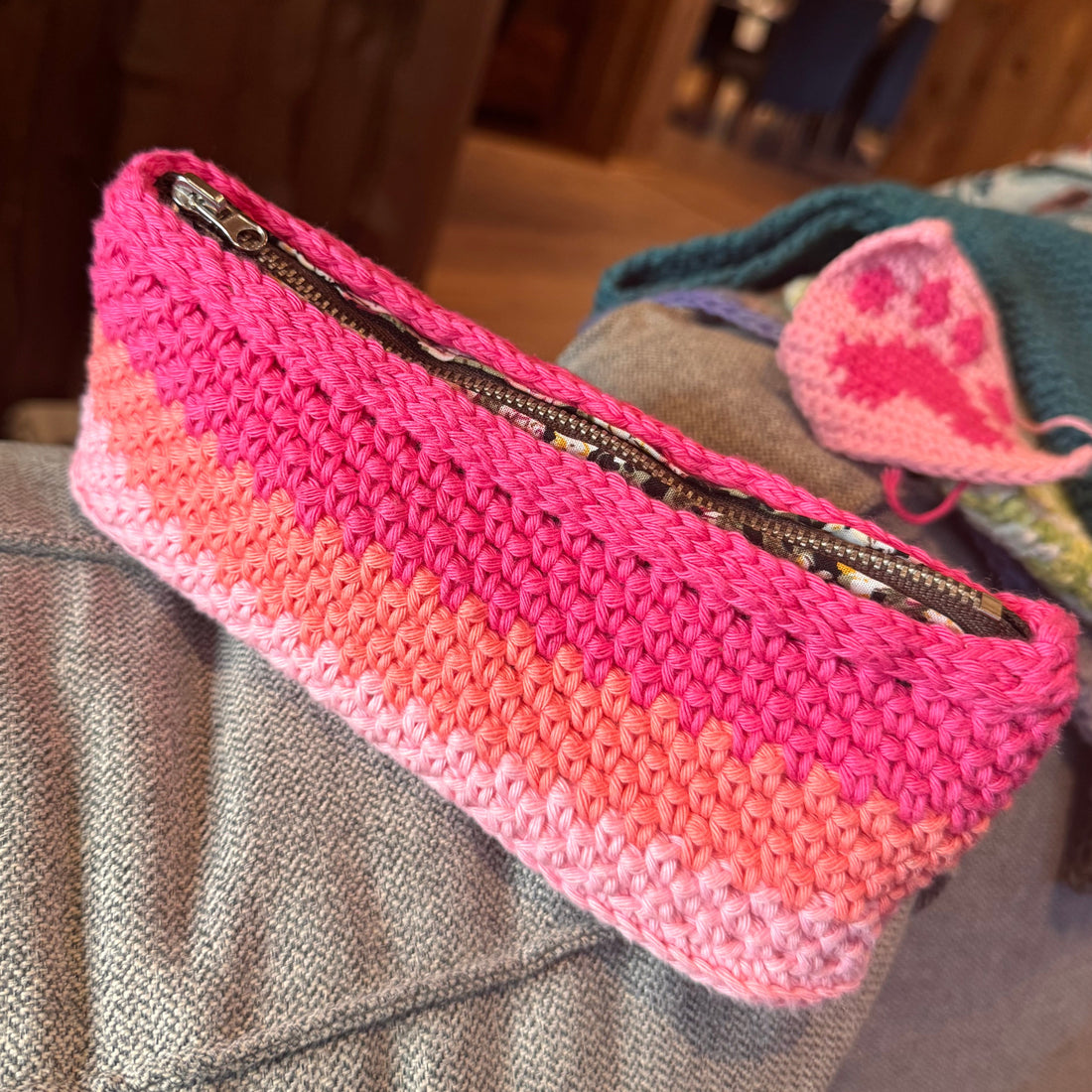 Liten sminkepung/pennal/clutch