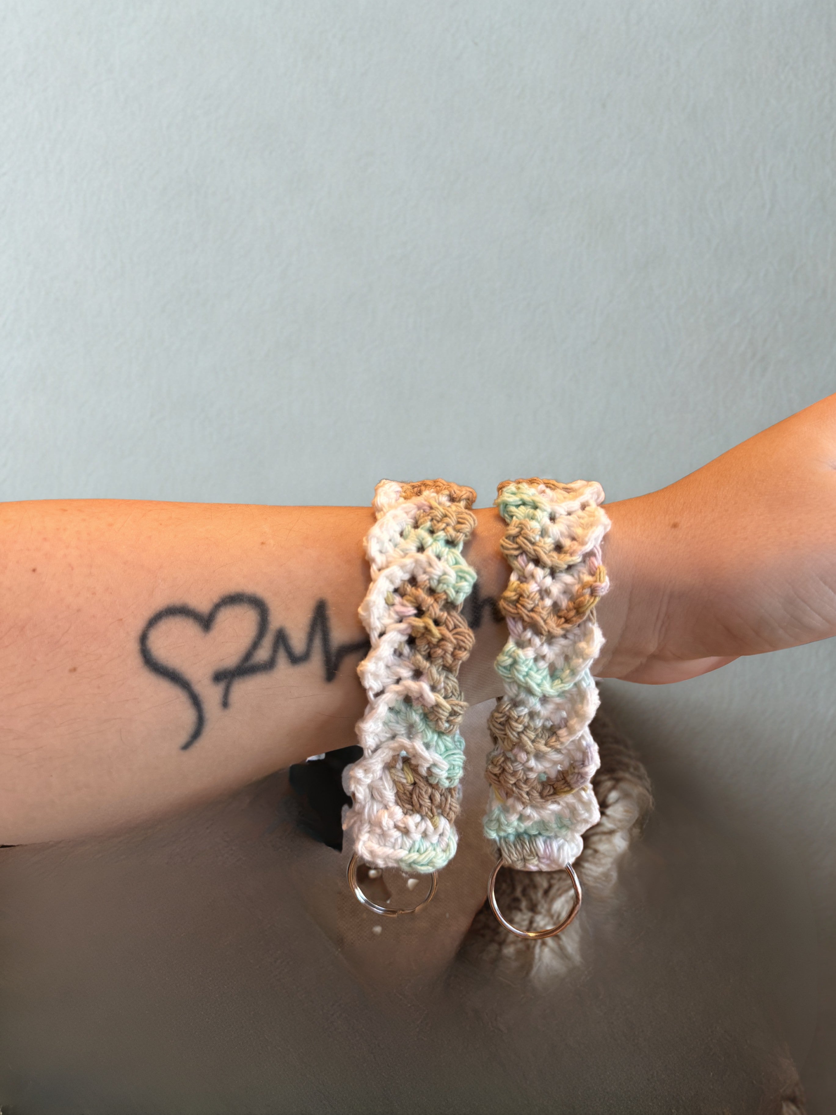 Wristlet nøkkelring/bagcharm