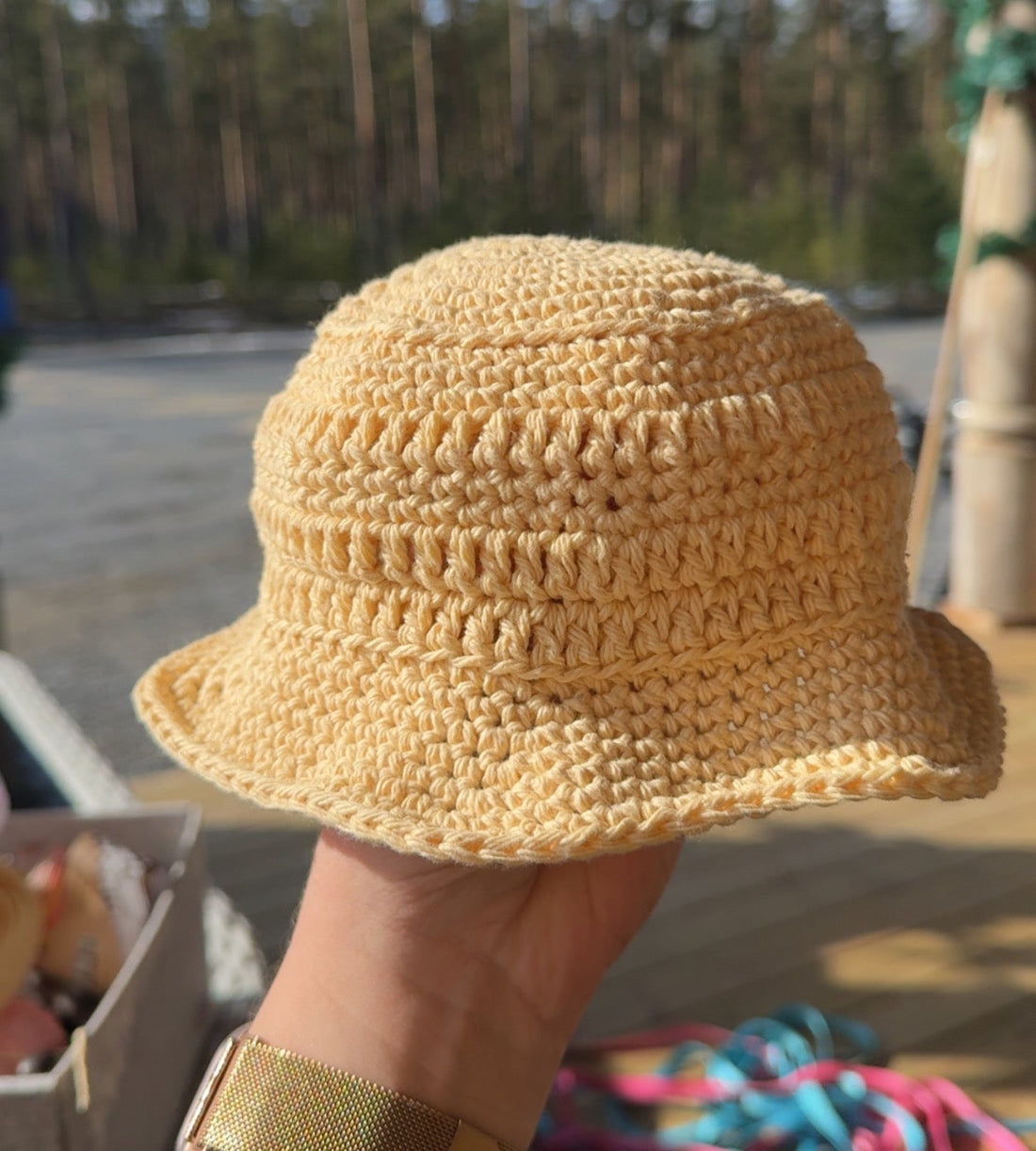 Hekleoppskrift Solhatt / US & NO