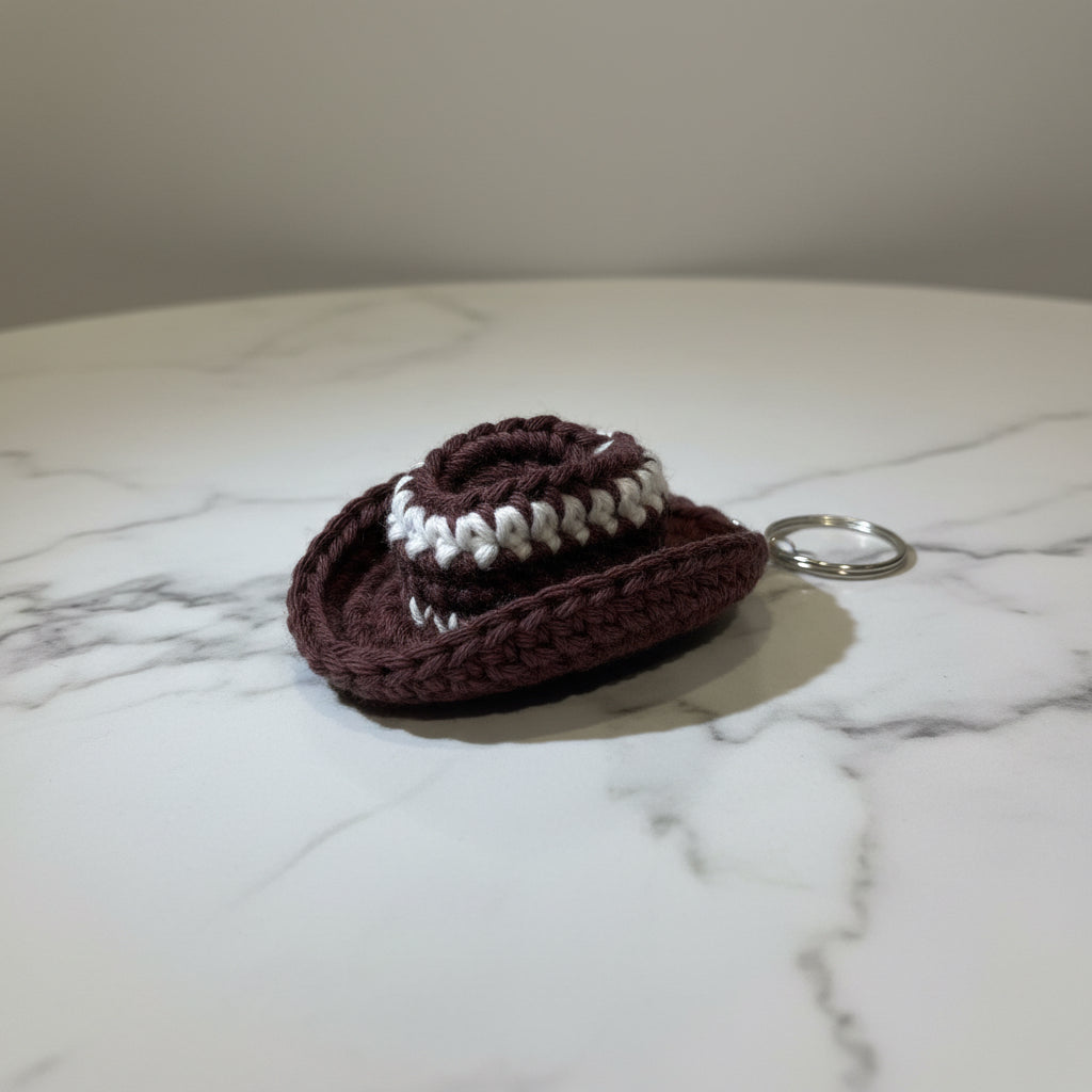 Cowboyhatt nøkkelring/charm