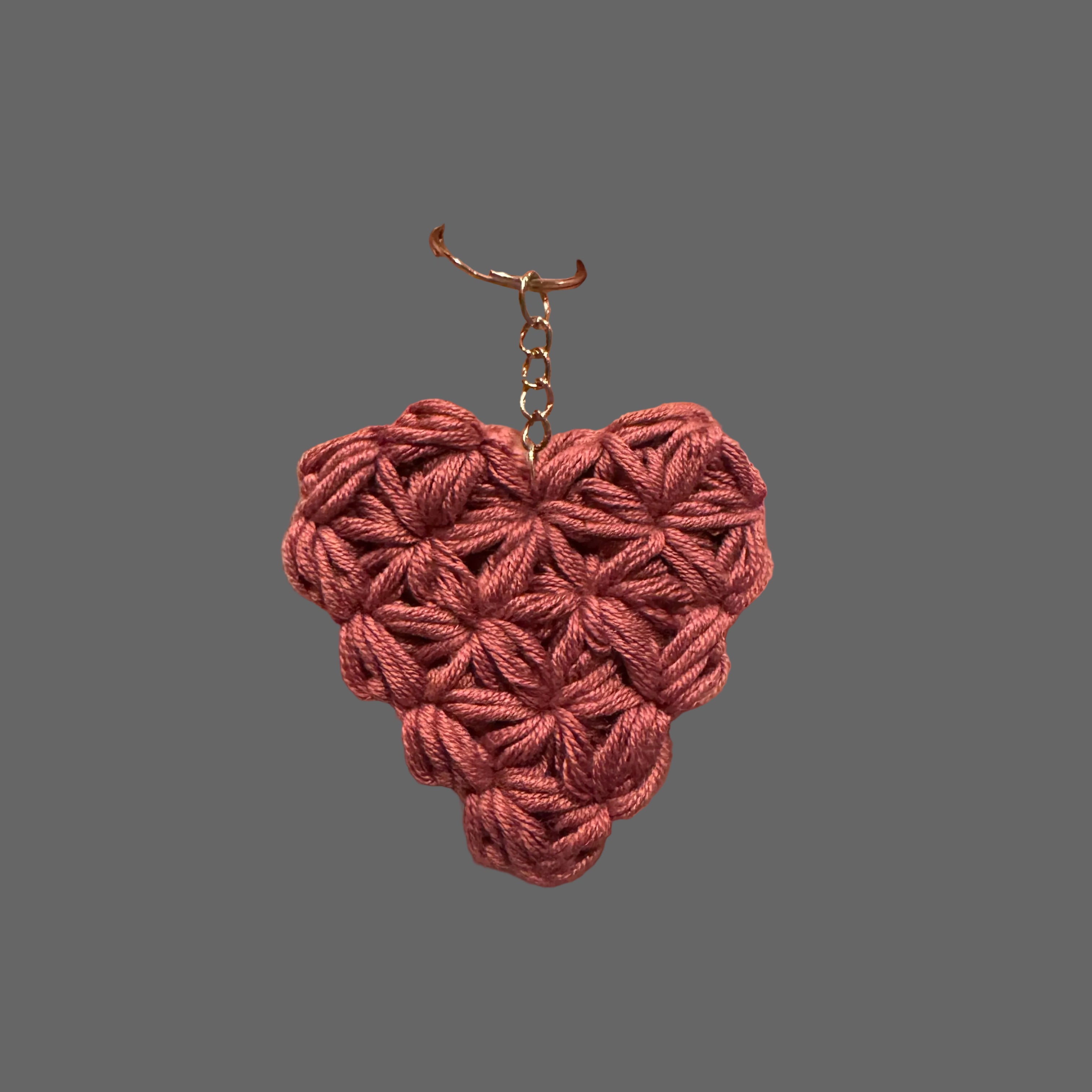 Jasminhjerte nøkkelring/charm