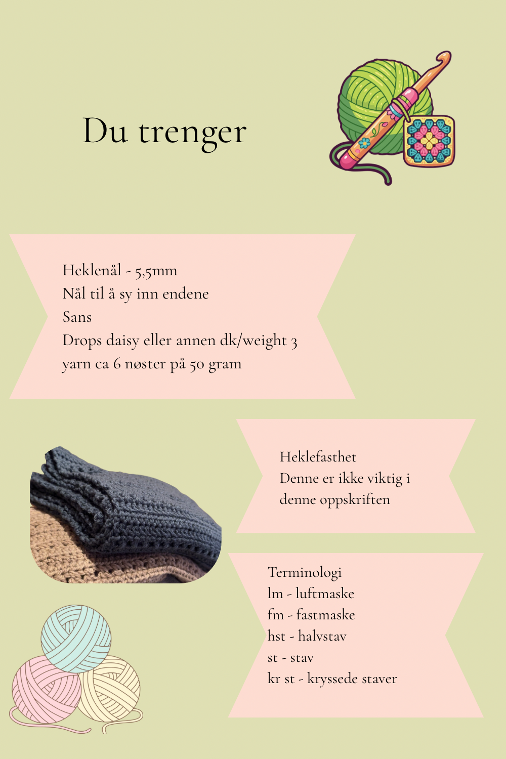 Oppskrift Villenga skjerf