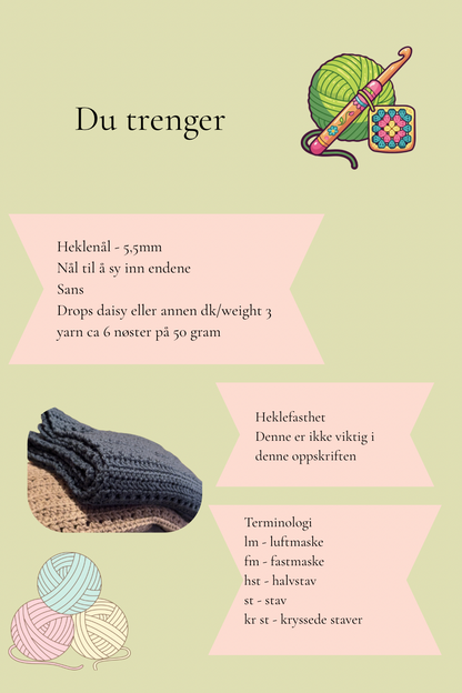 Oppskrift Villenga skjerf
